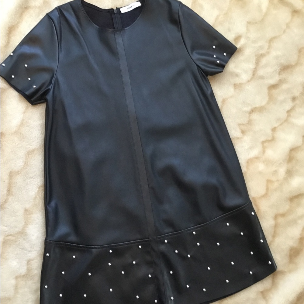 Leather-like dress